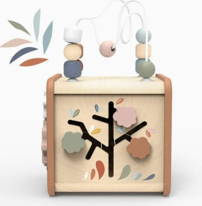 Speedy Monkey 5 in 1 Activity Cube (Wooden Toys)