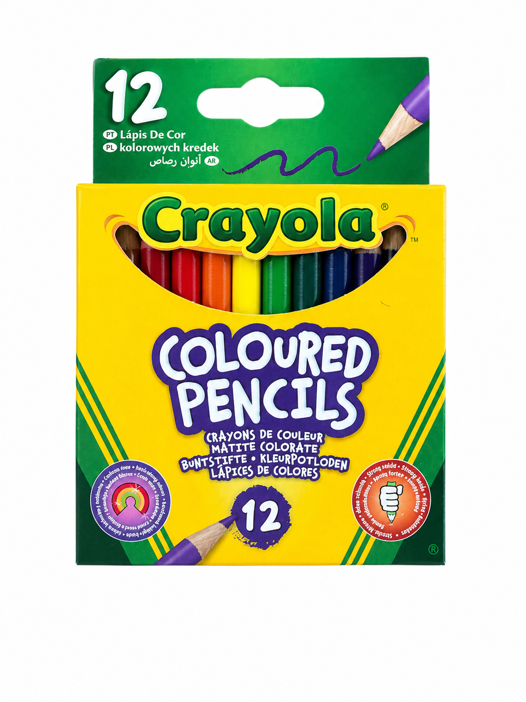 Crayola Short Coloured Pencils - 12 Pack
