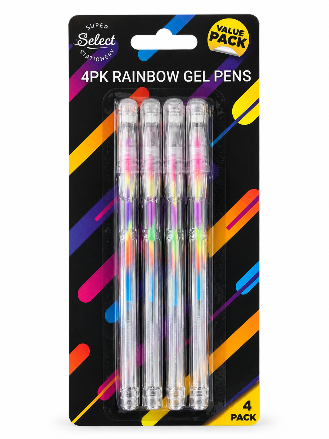 Rainbow Gel Pens - 4 Pack