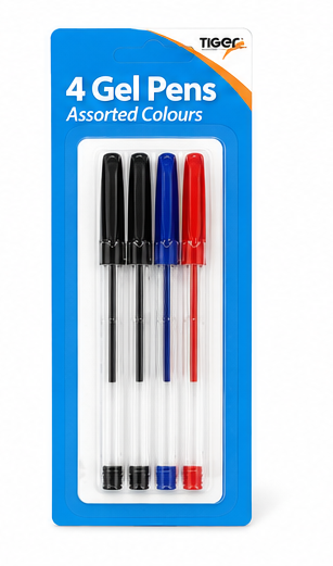 Tiger Stationery 4 Gel Pens
