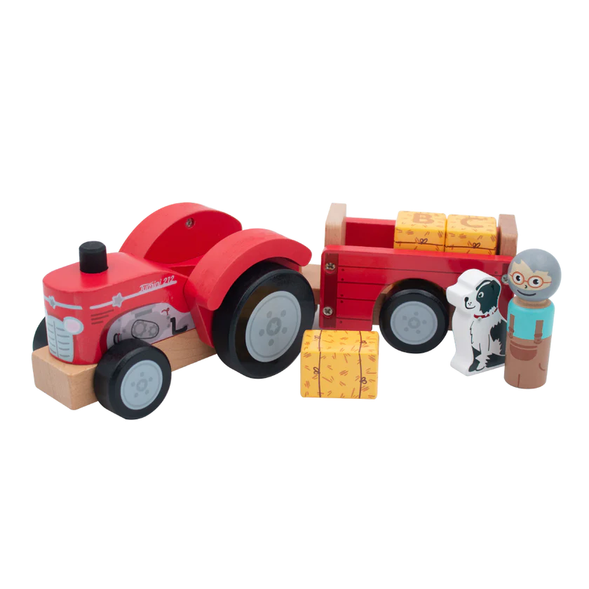 Tractor and Trailer (with bales)