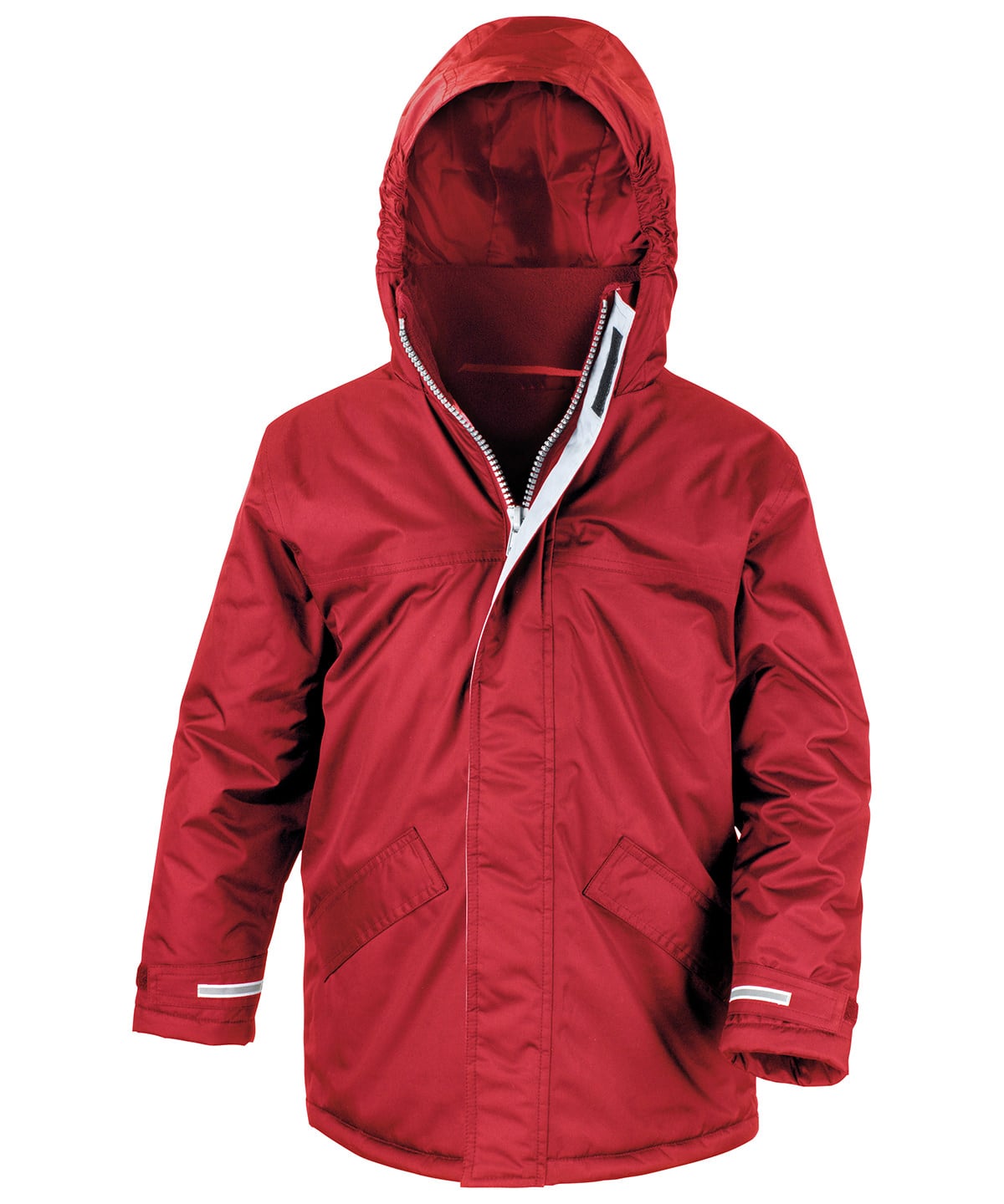 red school coat