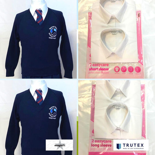 Trutex Long Sleeve Blouse - White