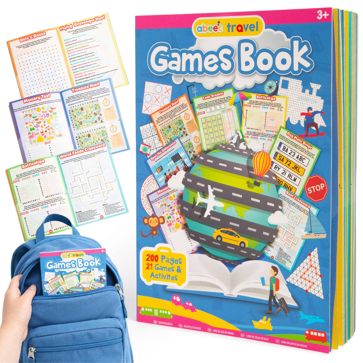 Travel Games Book 100 Sheets
