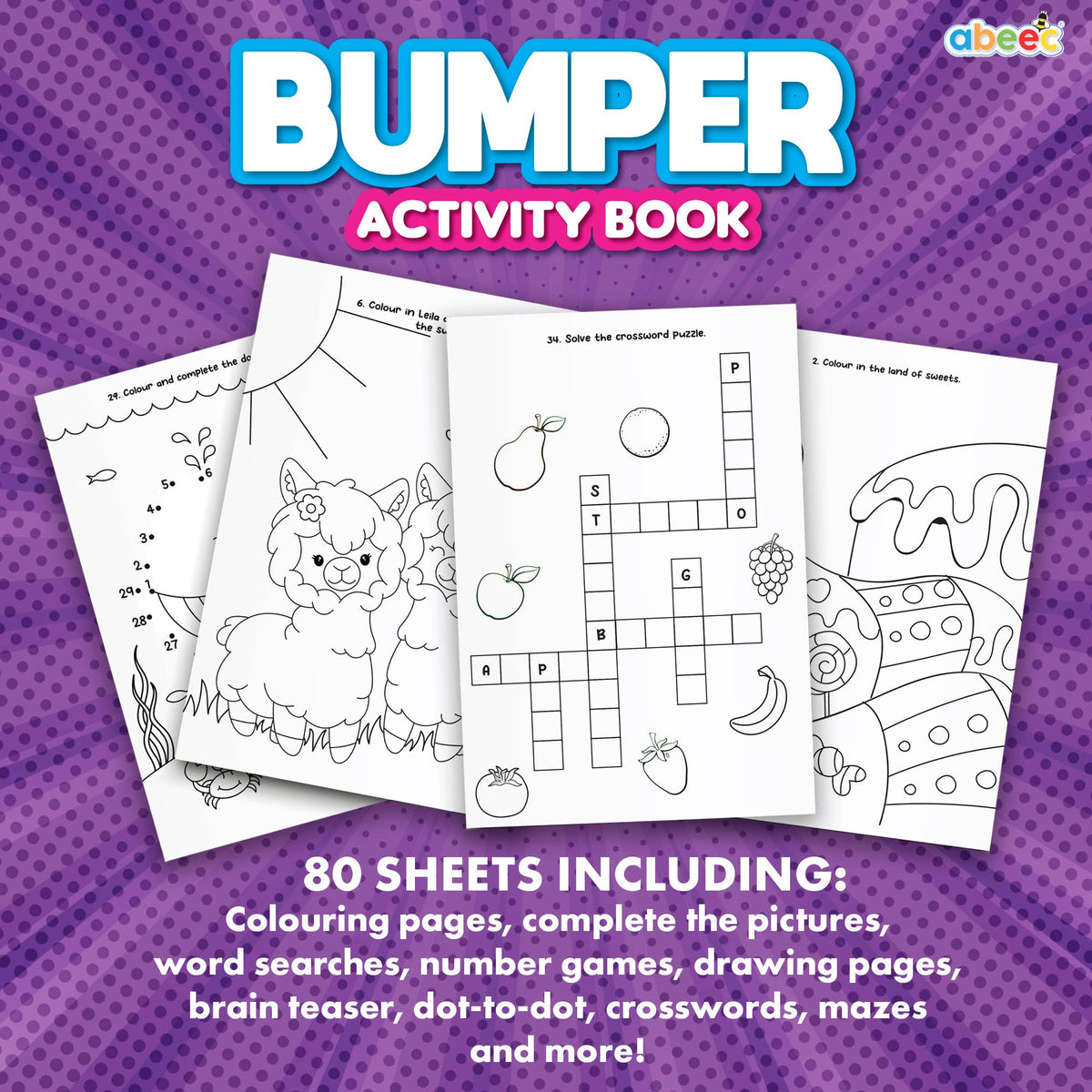 Abeec Bumper Activity Book 80 Sheets