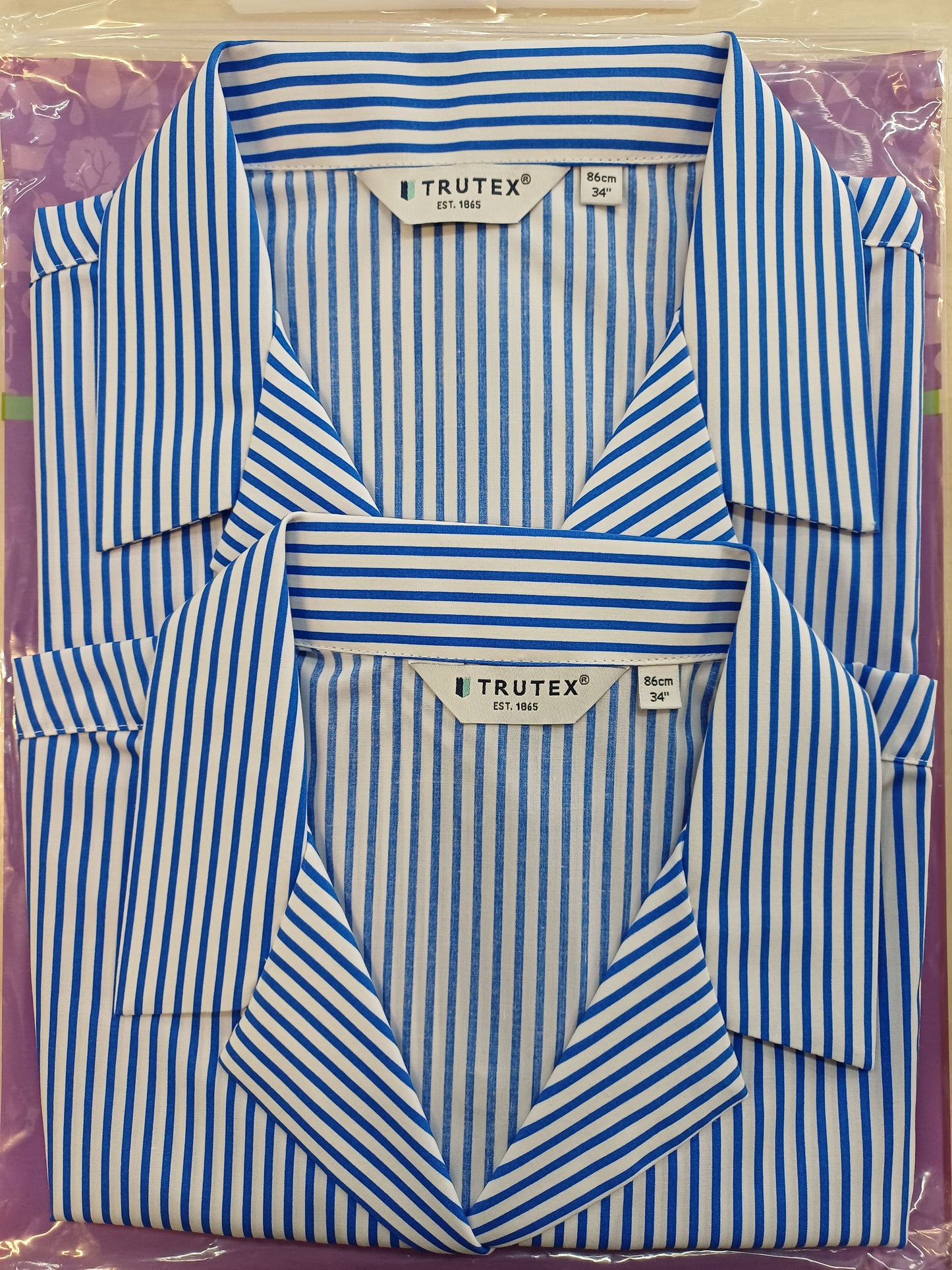 St Mary's Grammar Girls Royal Stripe SS Revere Blouse