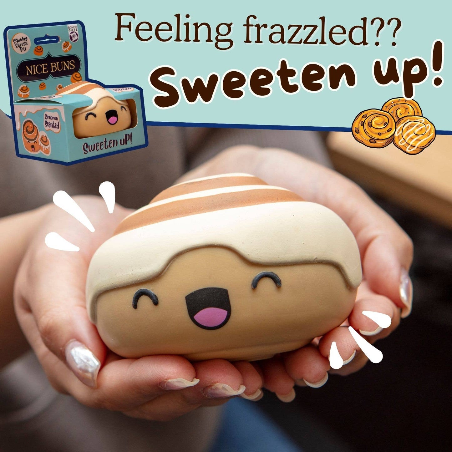 Squishy Toy - Nice Buns - Fidget Stress Ball/Toy