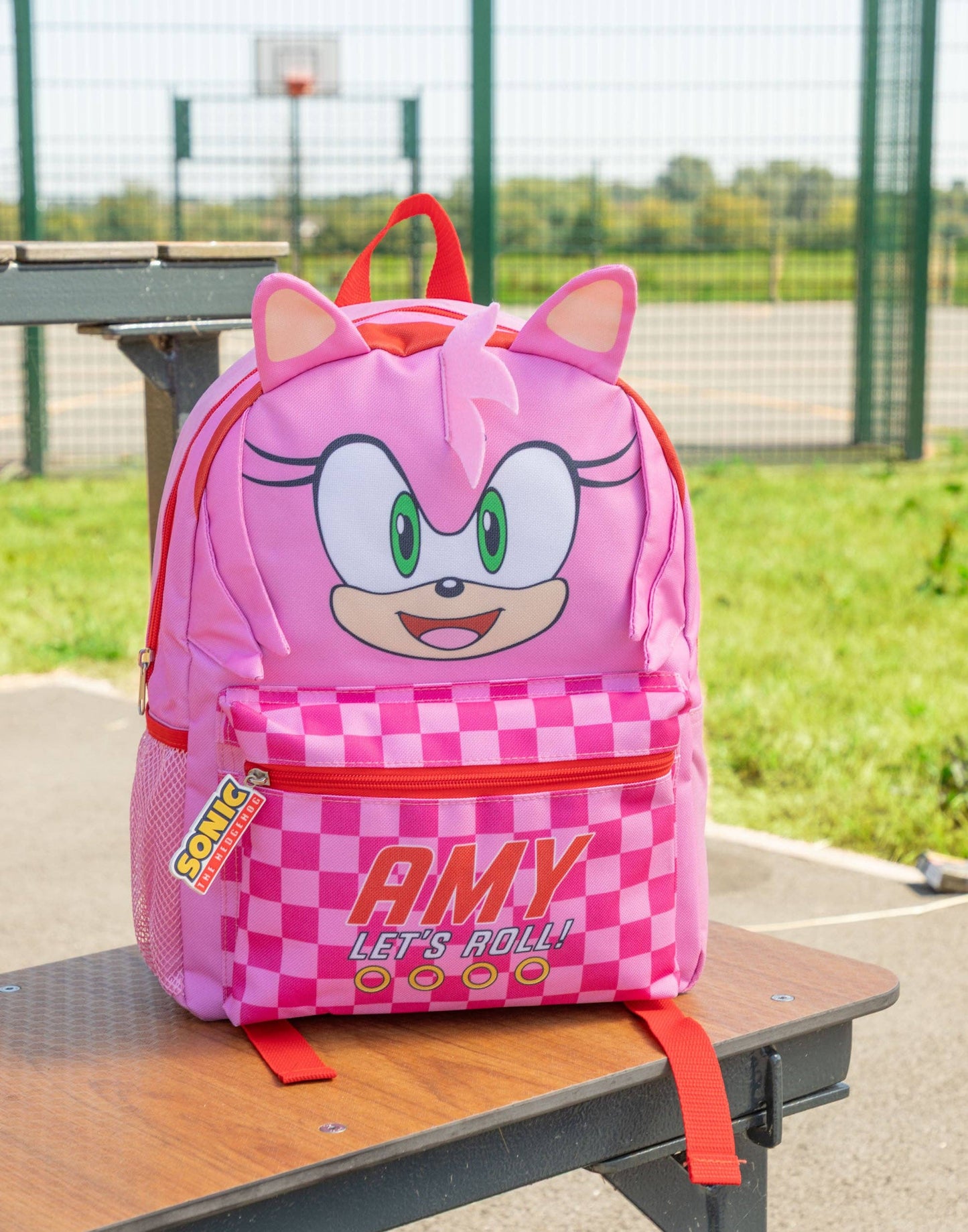 Sonic the Hedgehog Unisex Kids Pink Amy Backpack (One Size)