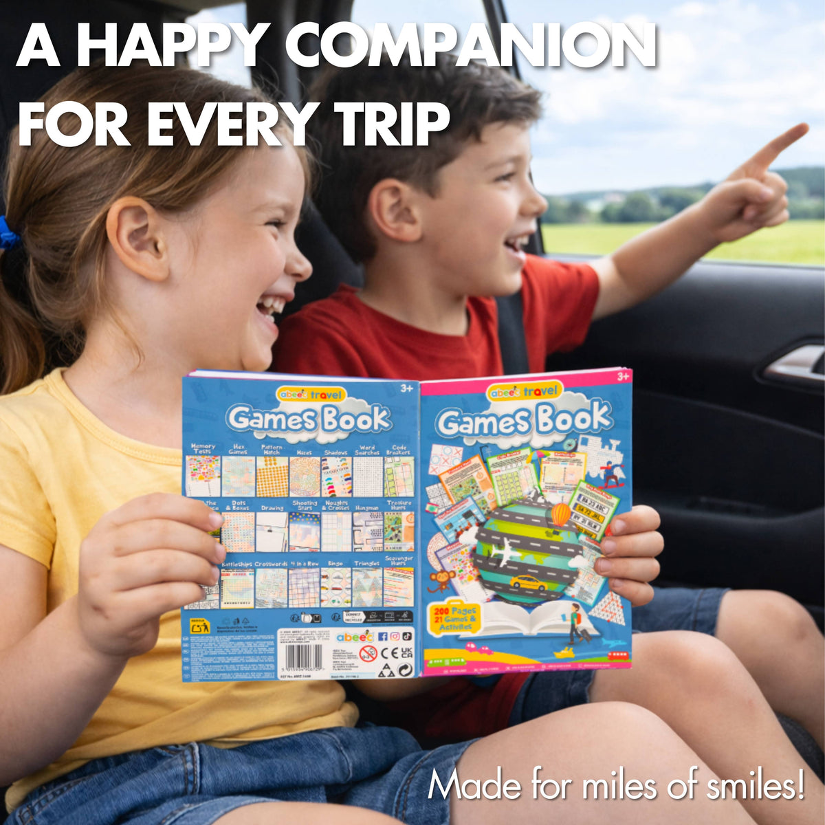Travel Games Book 100 Sheets