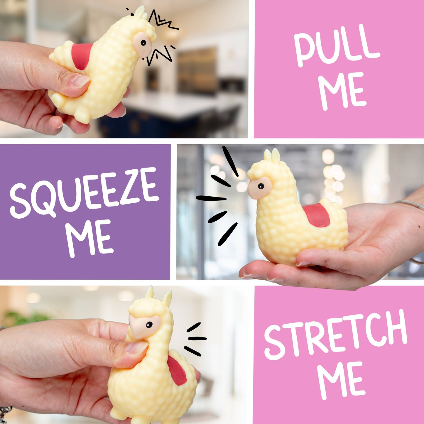 Squishy Toy - Calma Llama - Fidget Stress Ball/Toy