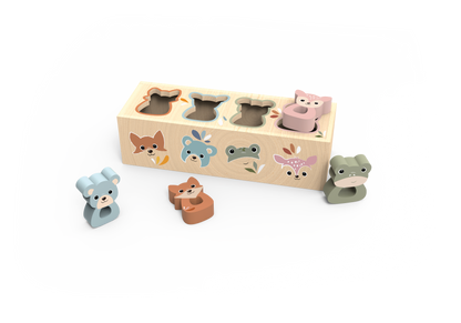 Speedy Monkey FSC Wooden Shape Sorter Box Educational Toy