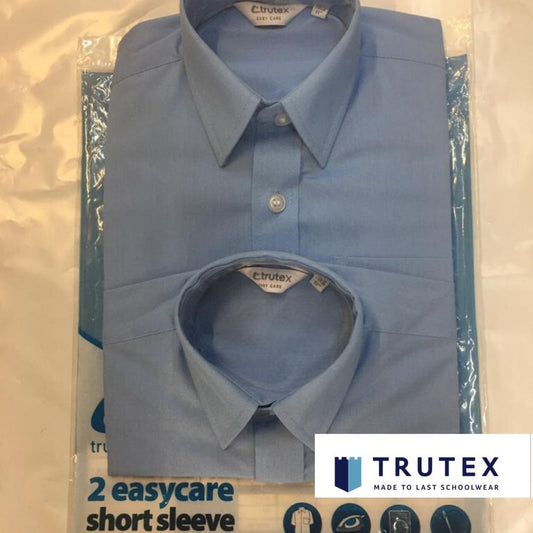 Trutex Short Sleeved Shirts - Blue