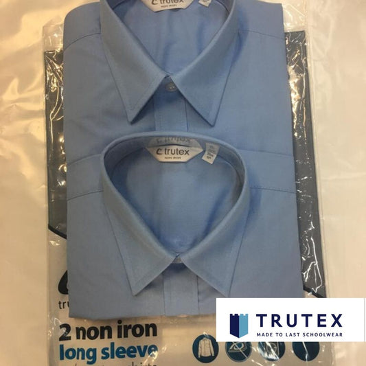 Trutex Long Sleeved Shirts - Blue