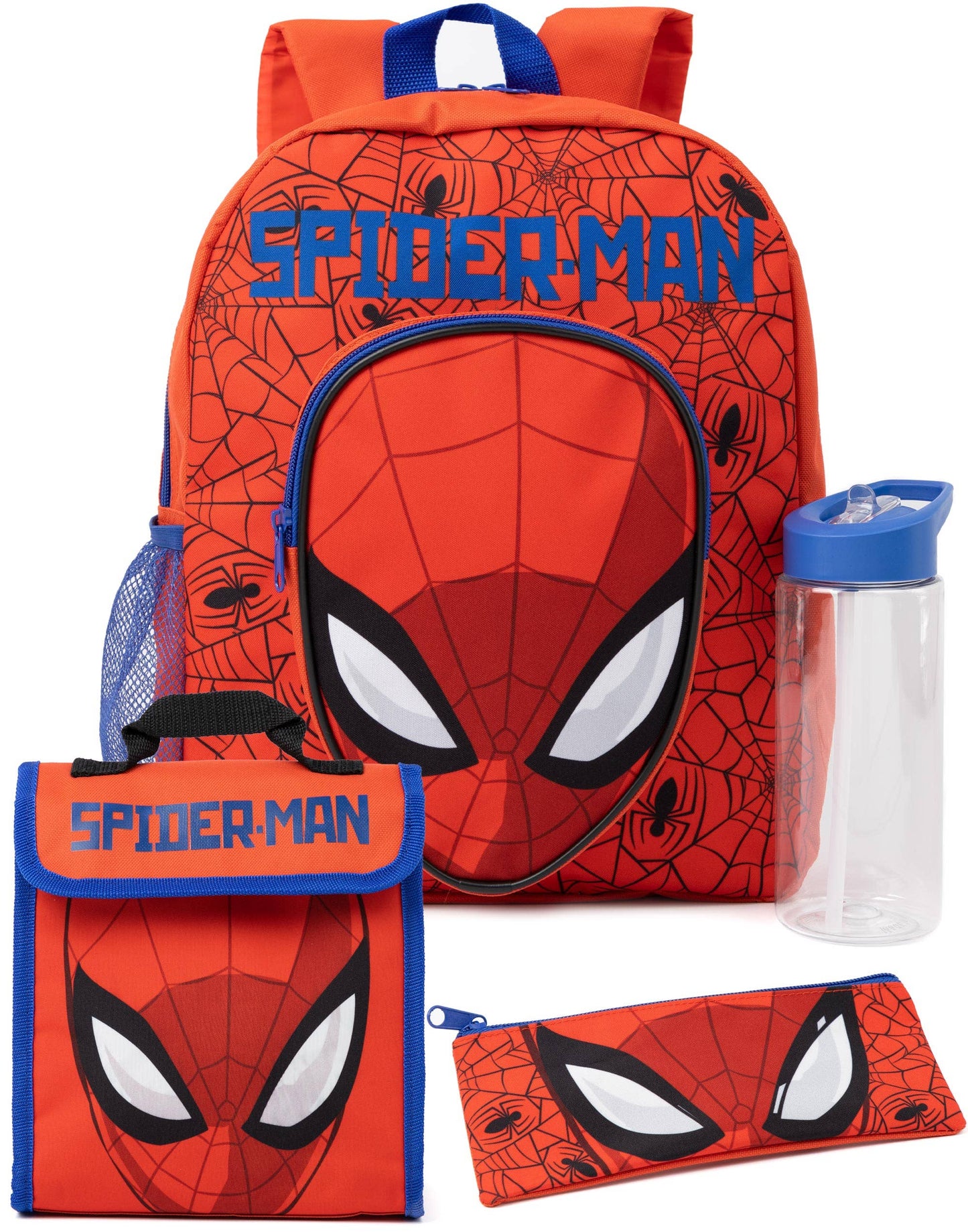 Marvel Unisex Kids Red 4 Piece Backpack Set (One Size)
