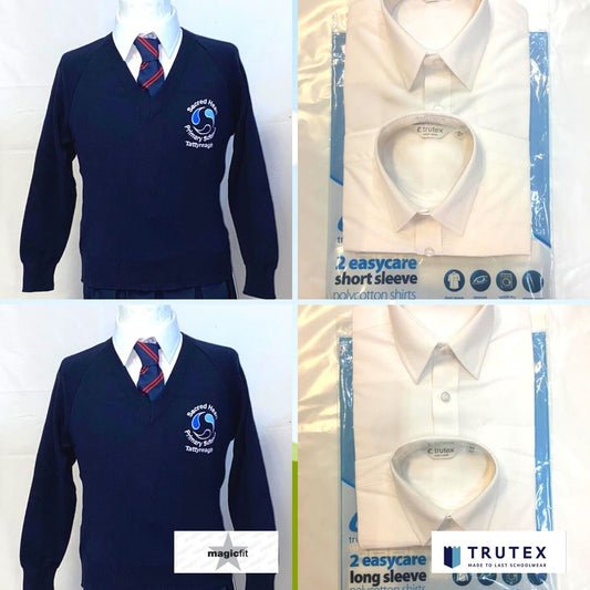 Trutex Long Sleeve Shirt - White