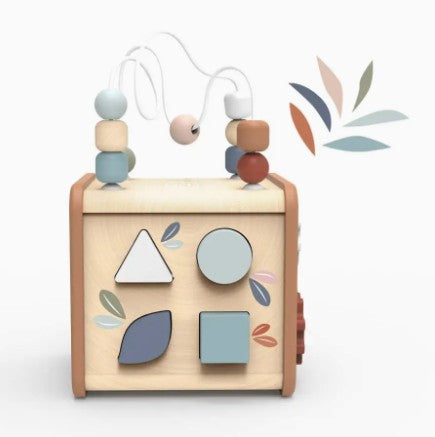 Speedy Monkey 5 in 1 Activity Cube (Wooden Toys)