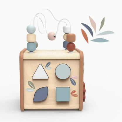 Speedy Monkey 5 in 1 Activity Cube (Wooden Toys)