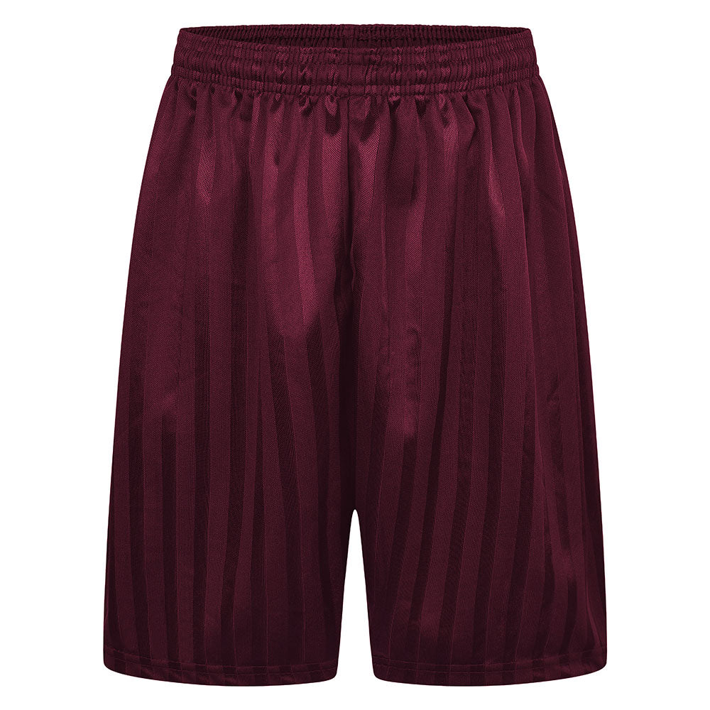 Shadow Striped Burgundy Shorts