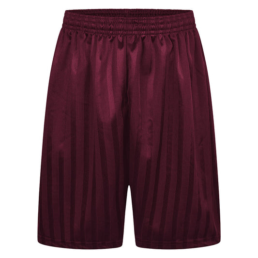 Shadow Striped Burgundy Shorts