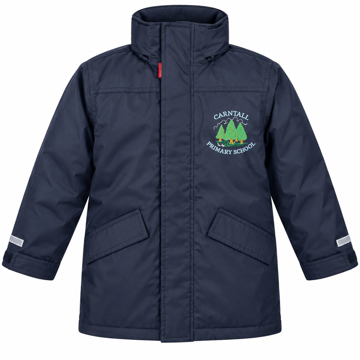 navy school coat for carntall primary school