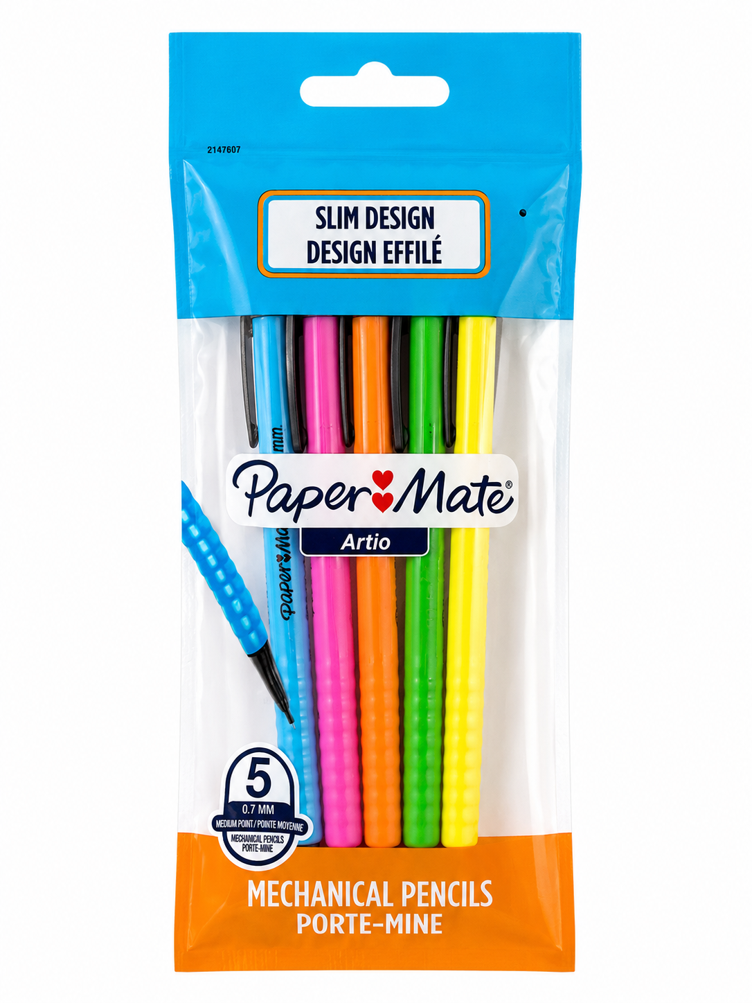 Paper Mate Artio Mechanical Pencils 0.7mm - 5 Pack