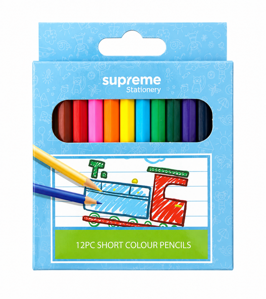 Short Colouring Pencils - 12 Pack