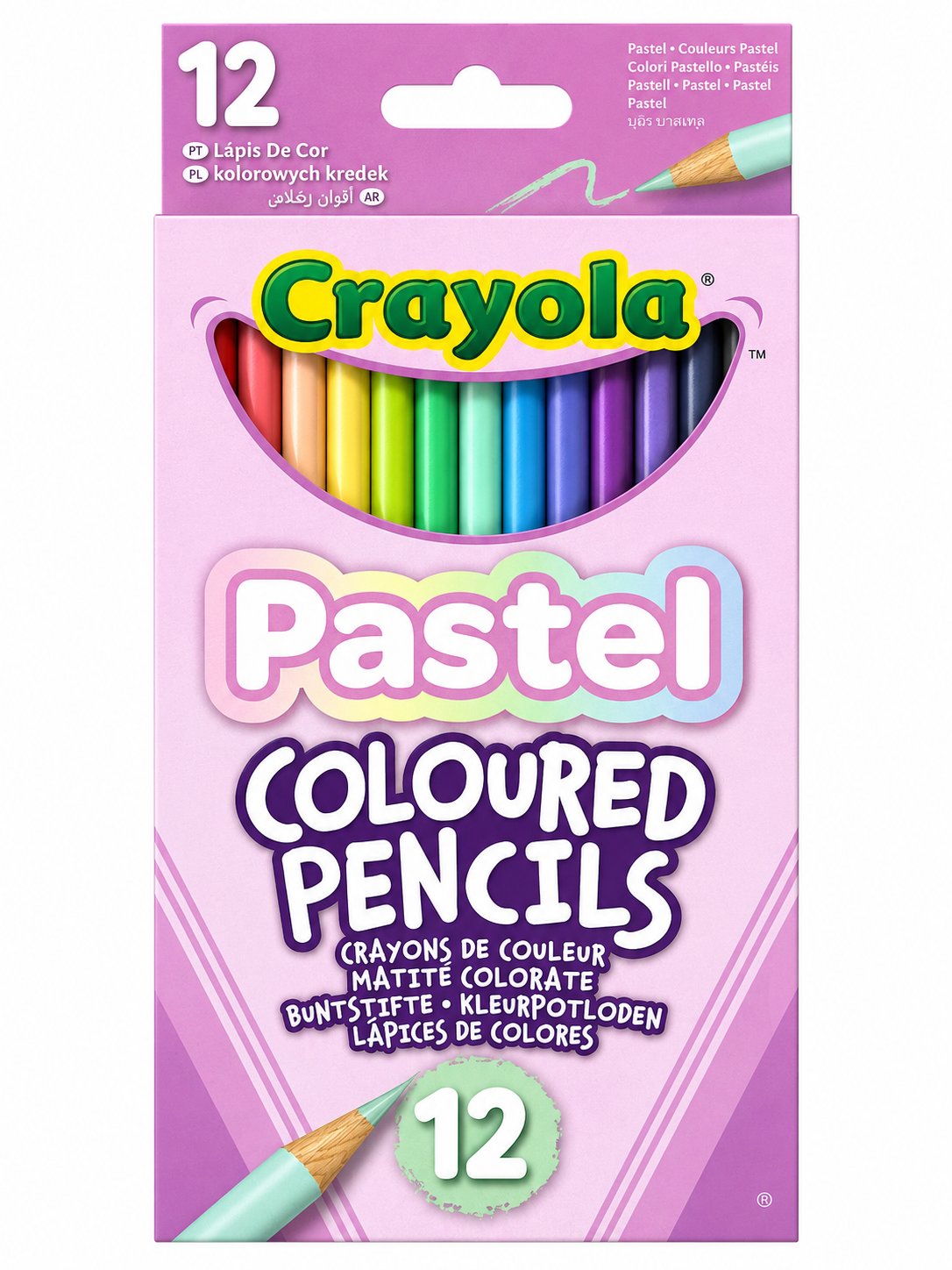 Crayola Pastel Coloured Pencils - 12 Pack