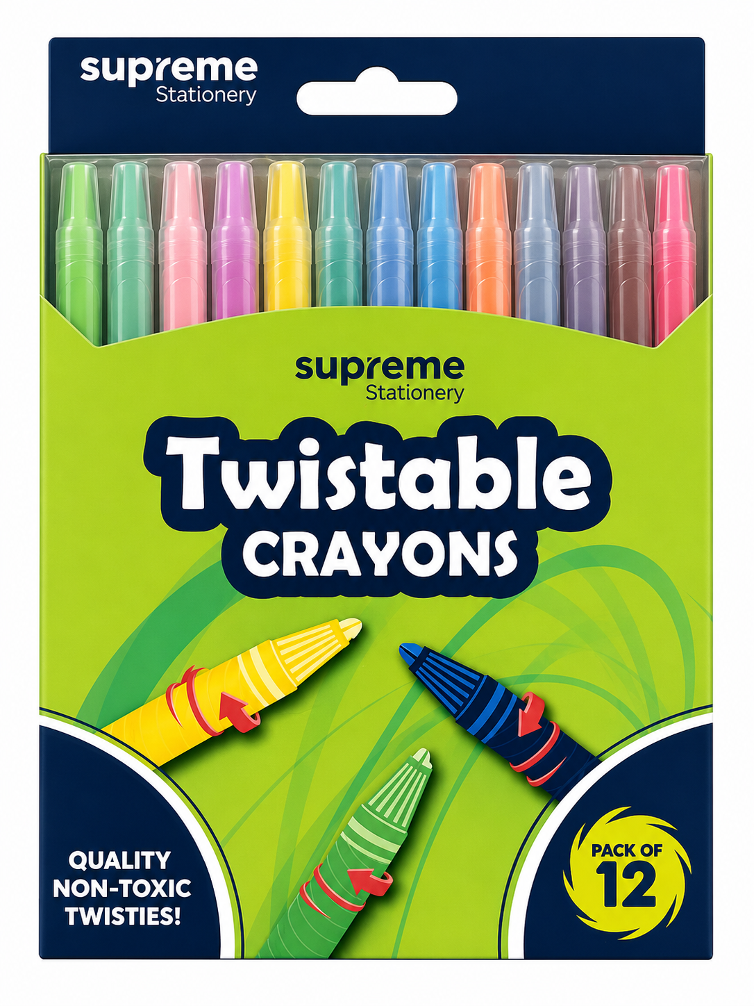 Twistable Crayons - 12 Pack
