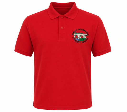 Maine Integrated Primary School - Red Polo