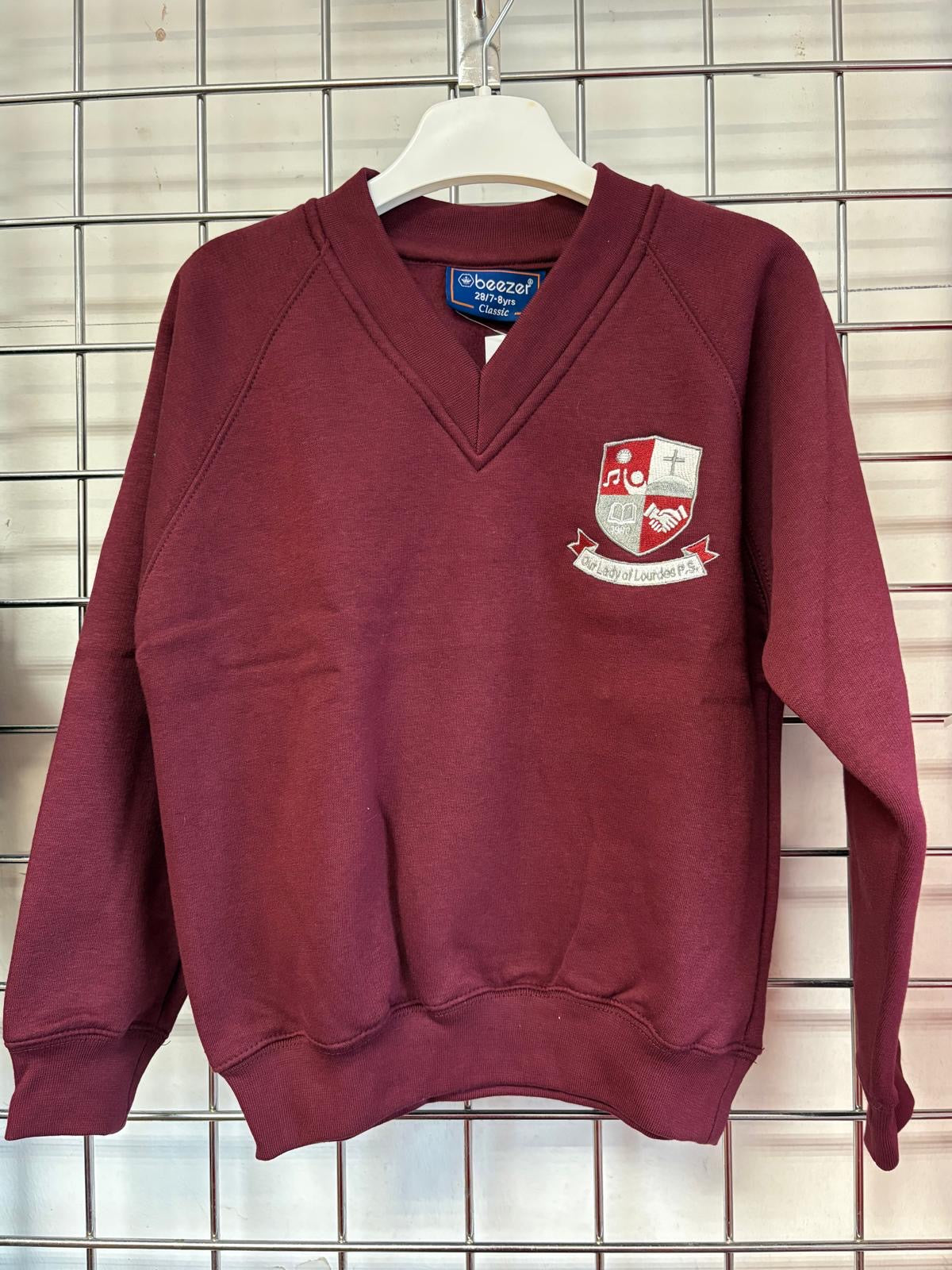 Our Lady of Lourdes, Greencastle - V Neck Sweatshirt