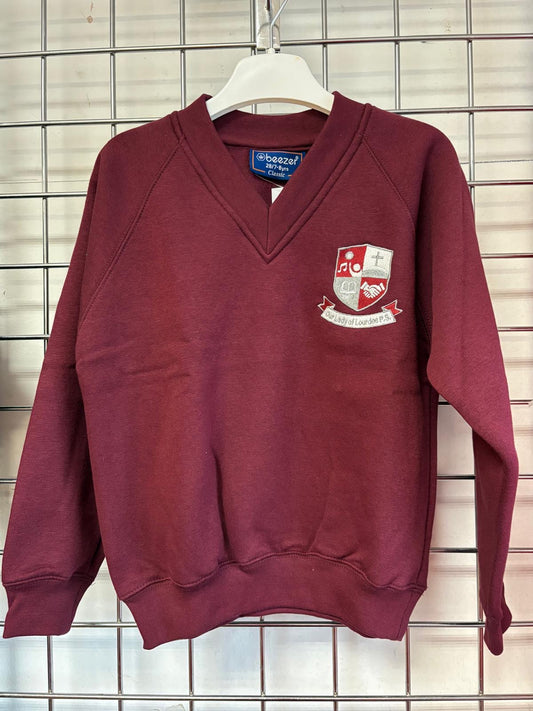 Our Lady of Lourdes, Greencastle - V Neck Sweatshirt