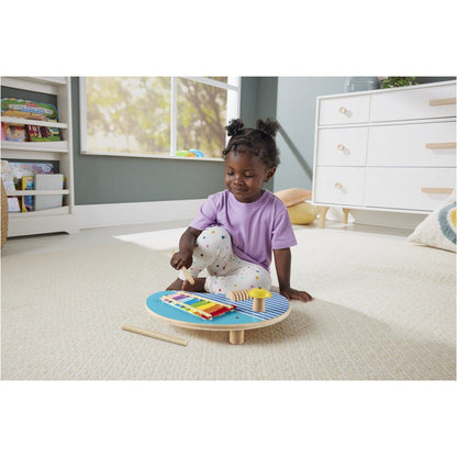 Fisher Price Wooden Music Table for Interactive Play and Skill Development
