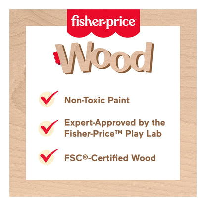 Fisher Price Wooden Music Table for Interactive Play and Skill Development
