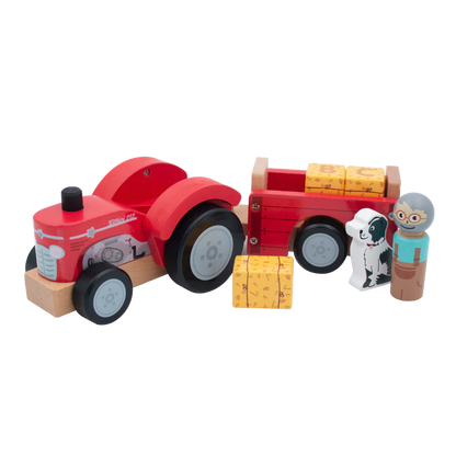 Tractor and Trailer (with bales)