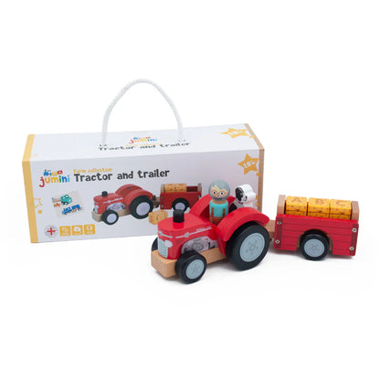 Tractor and Trailer (with bales)