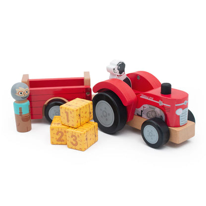 Tractor and Trailer (with bales)