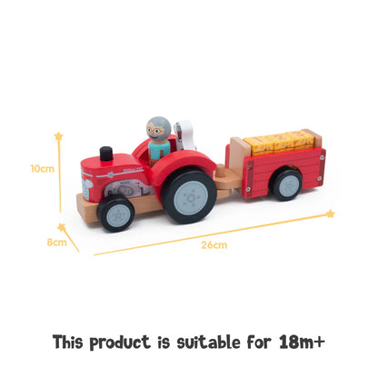 Tractor and Trailer (with bales)
