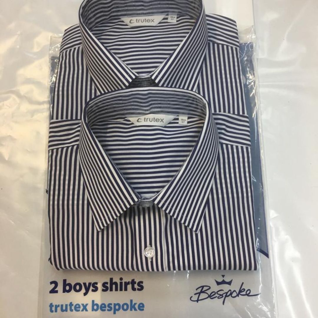 St Mary's Grammar Boys Navy Stripe LS Shirt