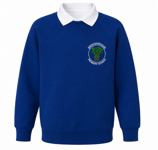 royal blue sweatshirt for broughshane primary school