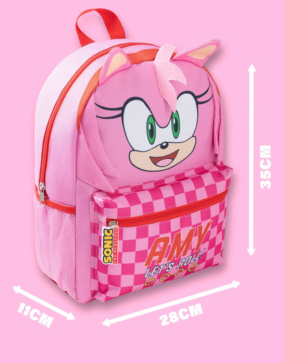 Sonic the Hedgehog Unisex Kids Pink Amy Backpack (One Size)