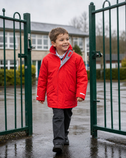 School Coat with Embroidery