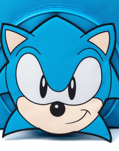Sonic the Hedgehog Unisex Kids Blue Character 4 Piece Backpack Set (One Size)