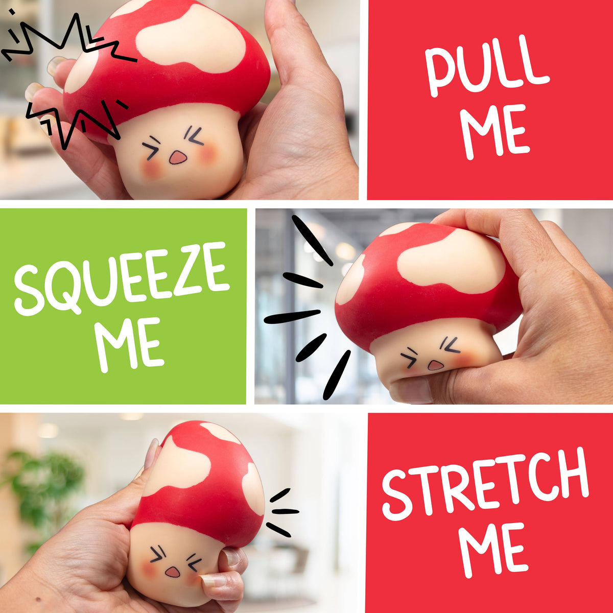 Squishy Toy - Stress Shroom - Fidget Stress Ball Toy