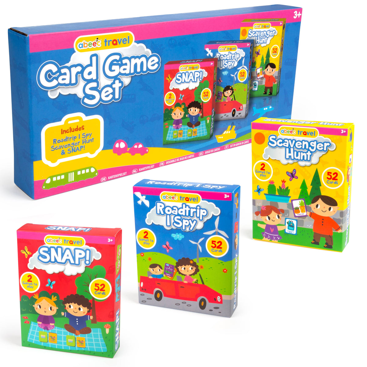 Abeec 3 Pack of Cards - Snap/Scavenger Hunt/I Spy