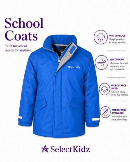 School Coat with Embroidery