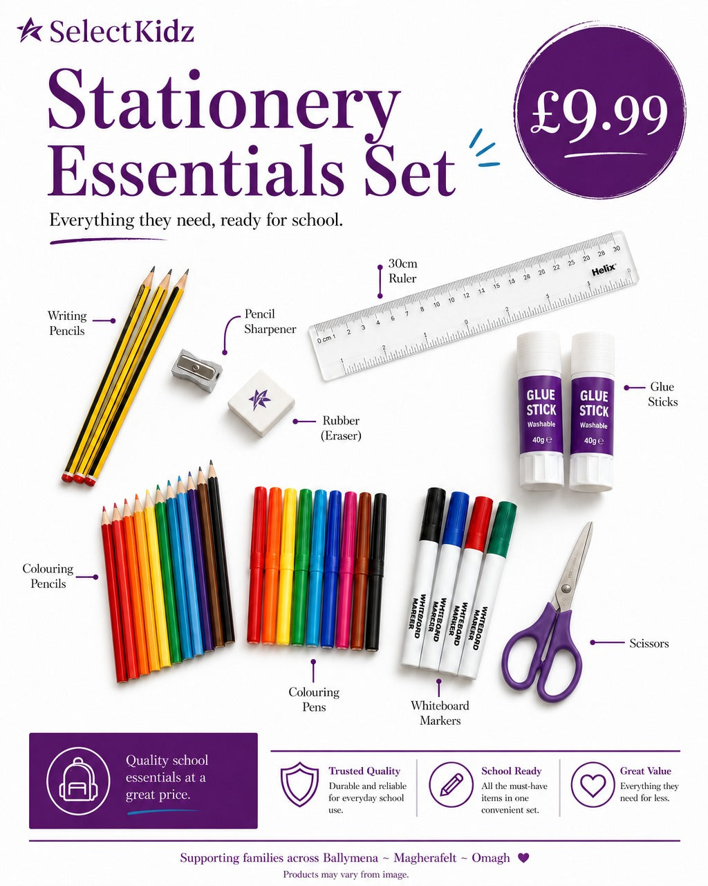 Stationery Essentials Bundle - Primary School