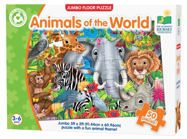 Animals of the World - Jumbo Floor Puzzle
