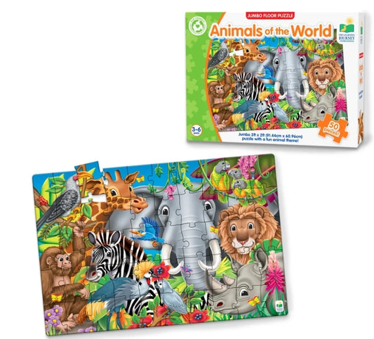 Animals of the World - Jumbo Floor Puzzle