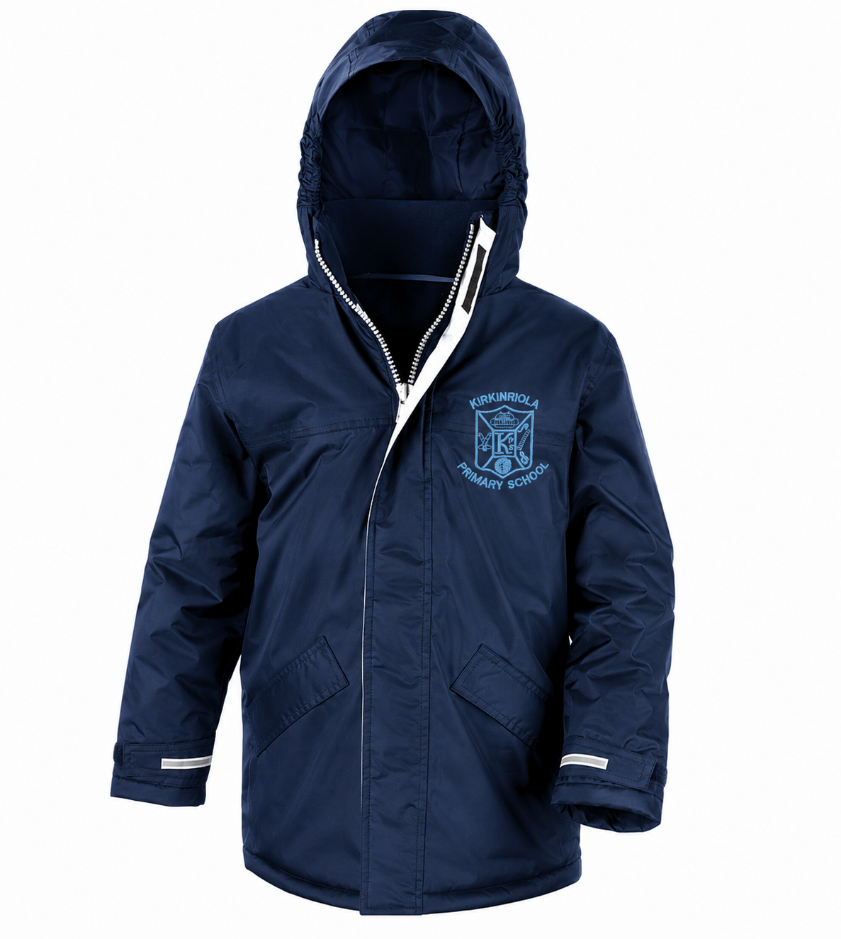 navy coat for kirkinriola primary school
