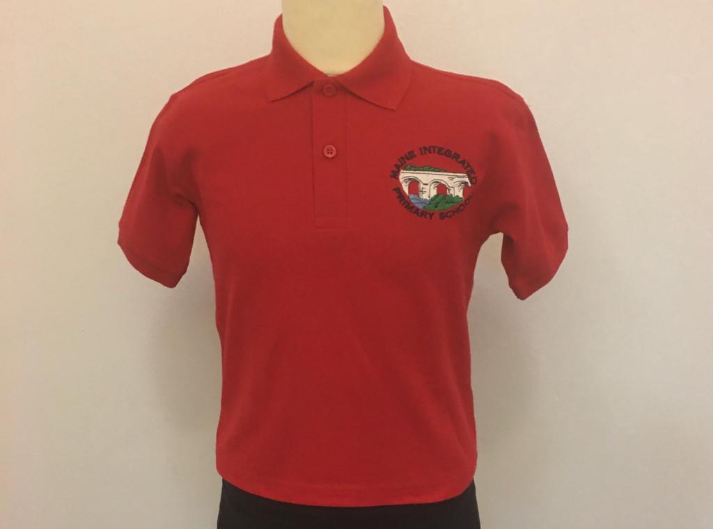 Maine Integrated Primary School - Red Polo